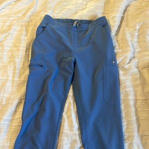 FIGS yola scrub pants XS ceil blue.